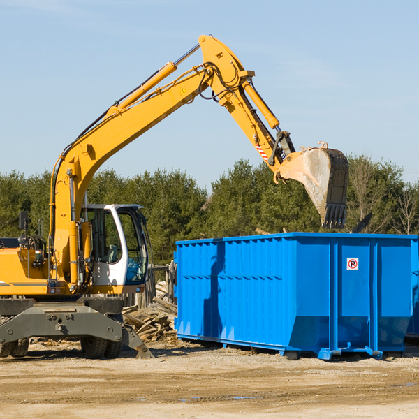 what are the rental fees for a residential dumpster in Powellton WV